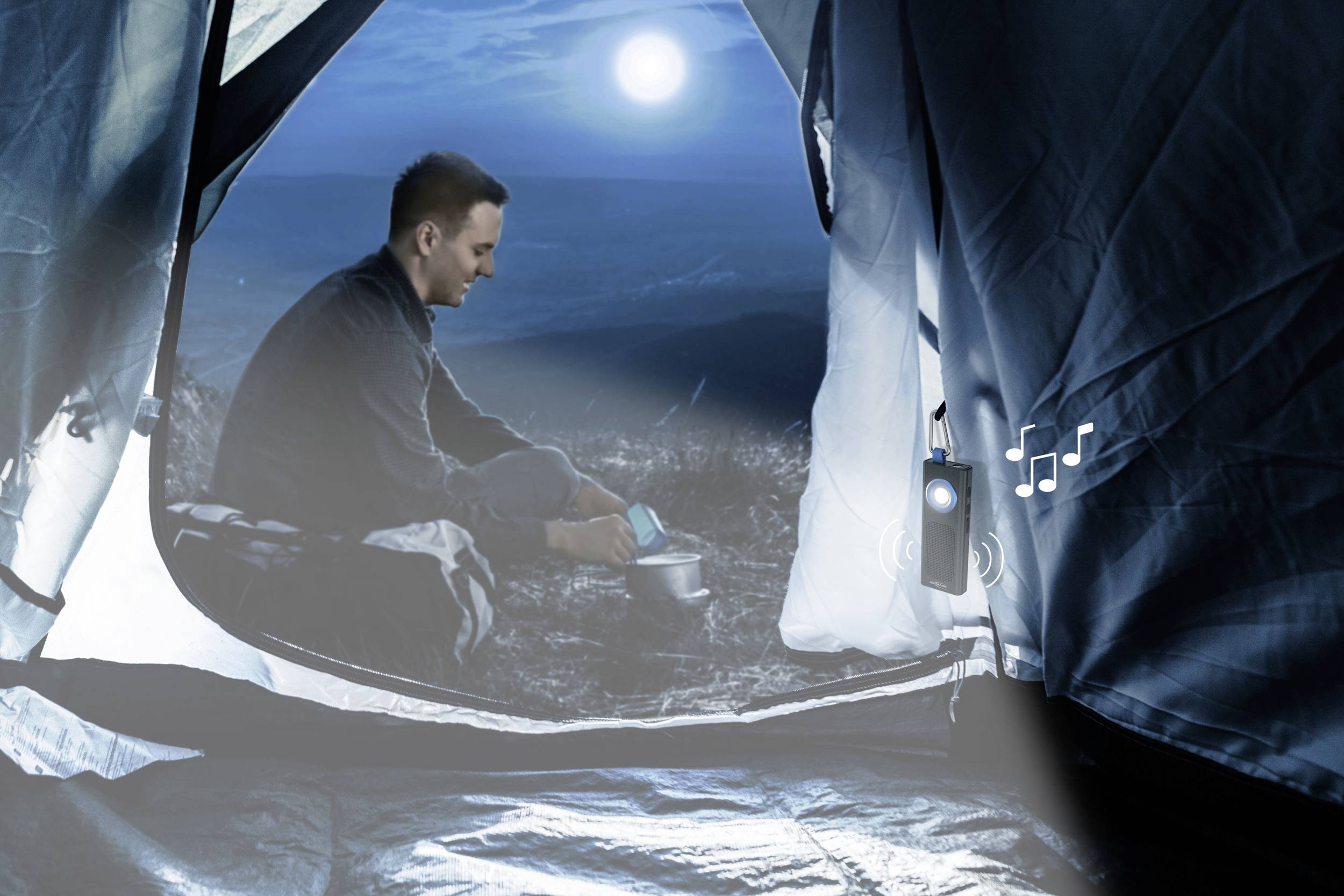 Ansmann WL500R-Sound LED Arbeitsleuchte akkubetrieben 500 lm 186 g