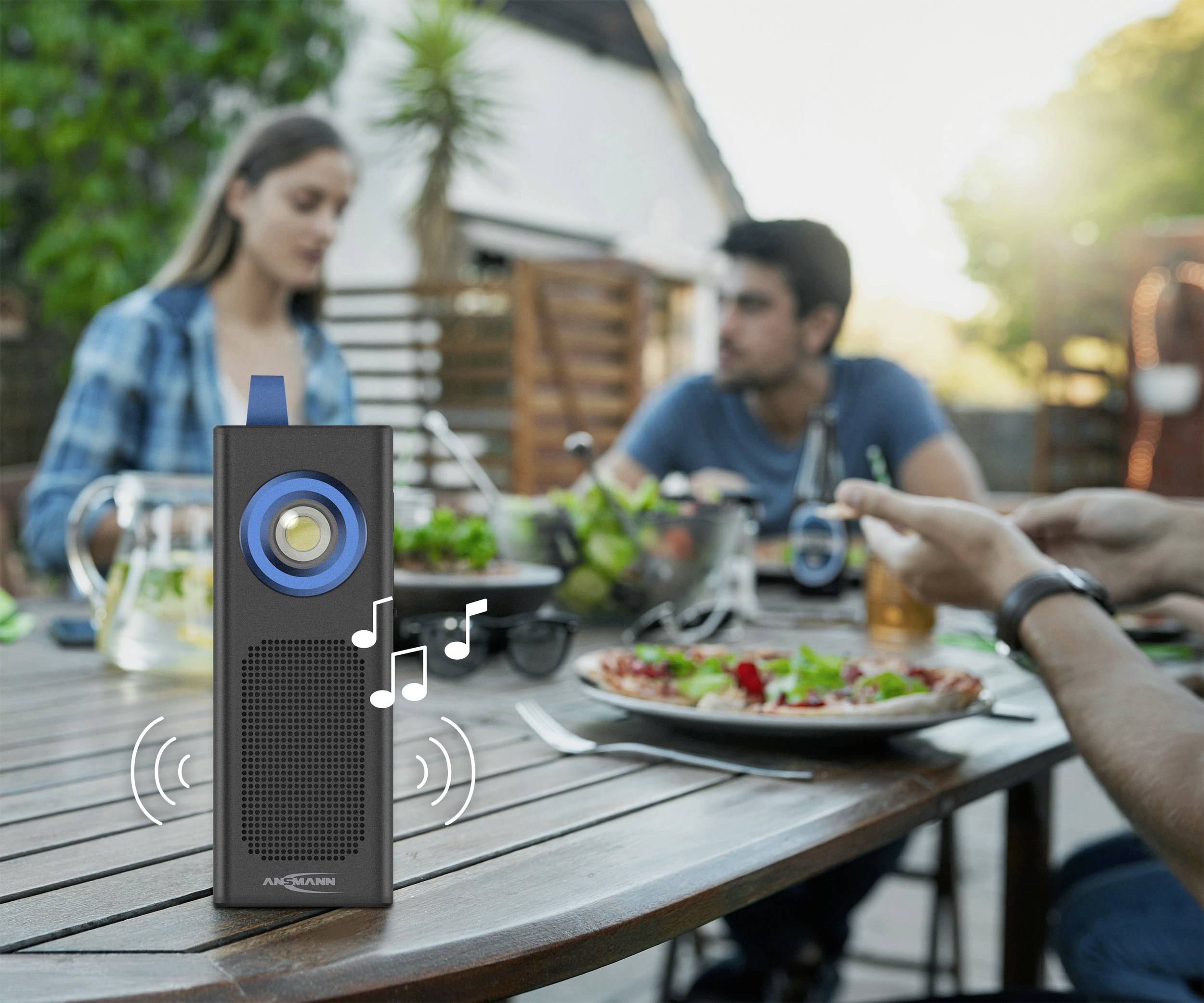 Ansmann WL500R-Sound LED Arbeitsleuchte akkubetrieben 500 lm 186 g