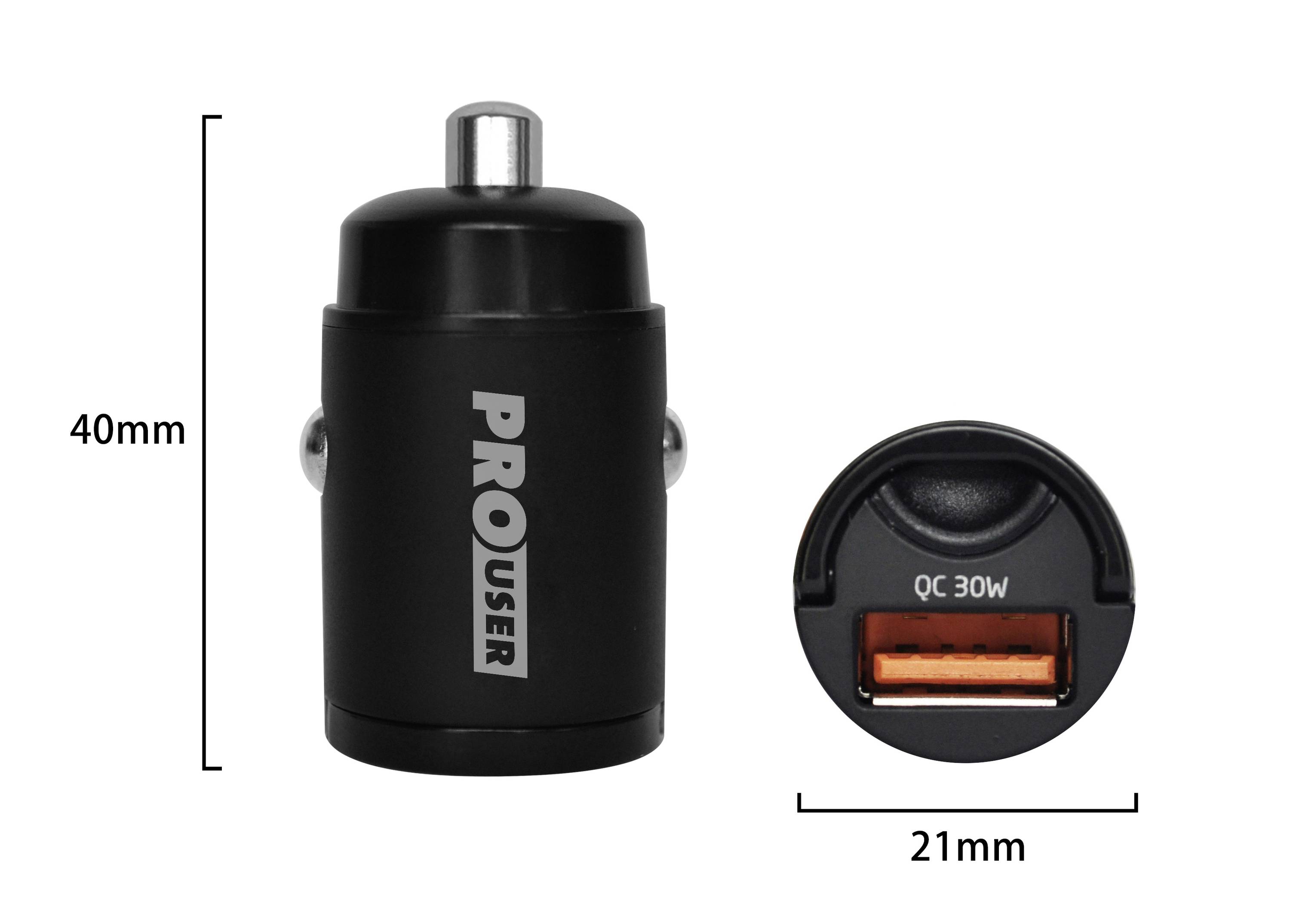 ProUser USB Ladegerät Schwarz