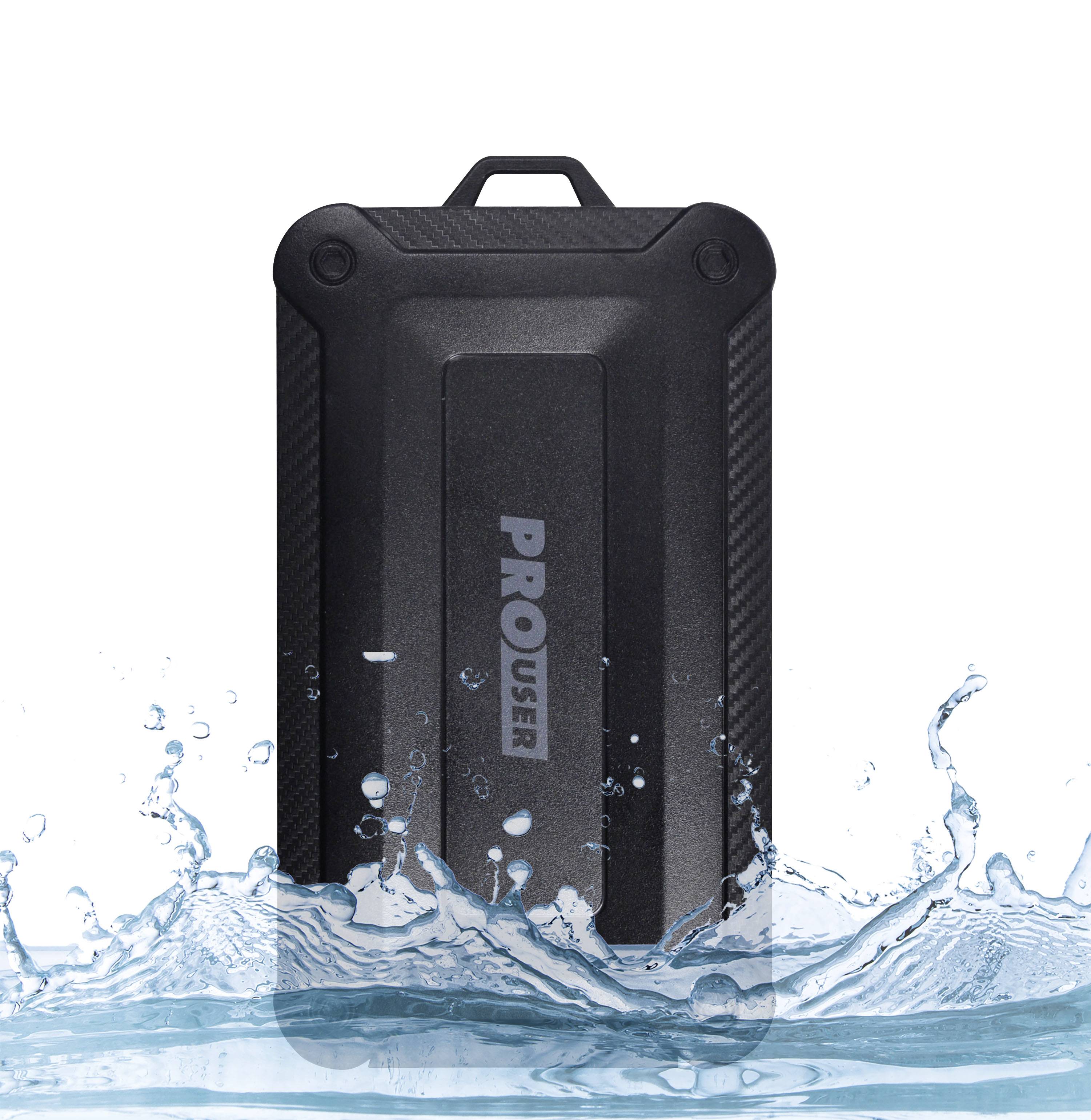 ProUser Powerbank 10000 mAh Quick Charge 3.0, Power Delivery 3.0 Li-Ion Schwarz gleichzeitiges Lade