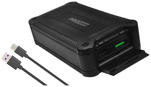 ProUser Powerbank 10000 mAh Quick Charge 3.0, Power Delivery 3.0 Li-Ion Schwarz gleichzeitiges Laden