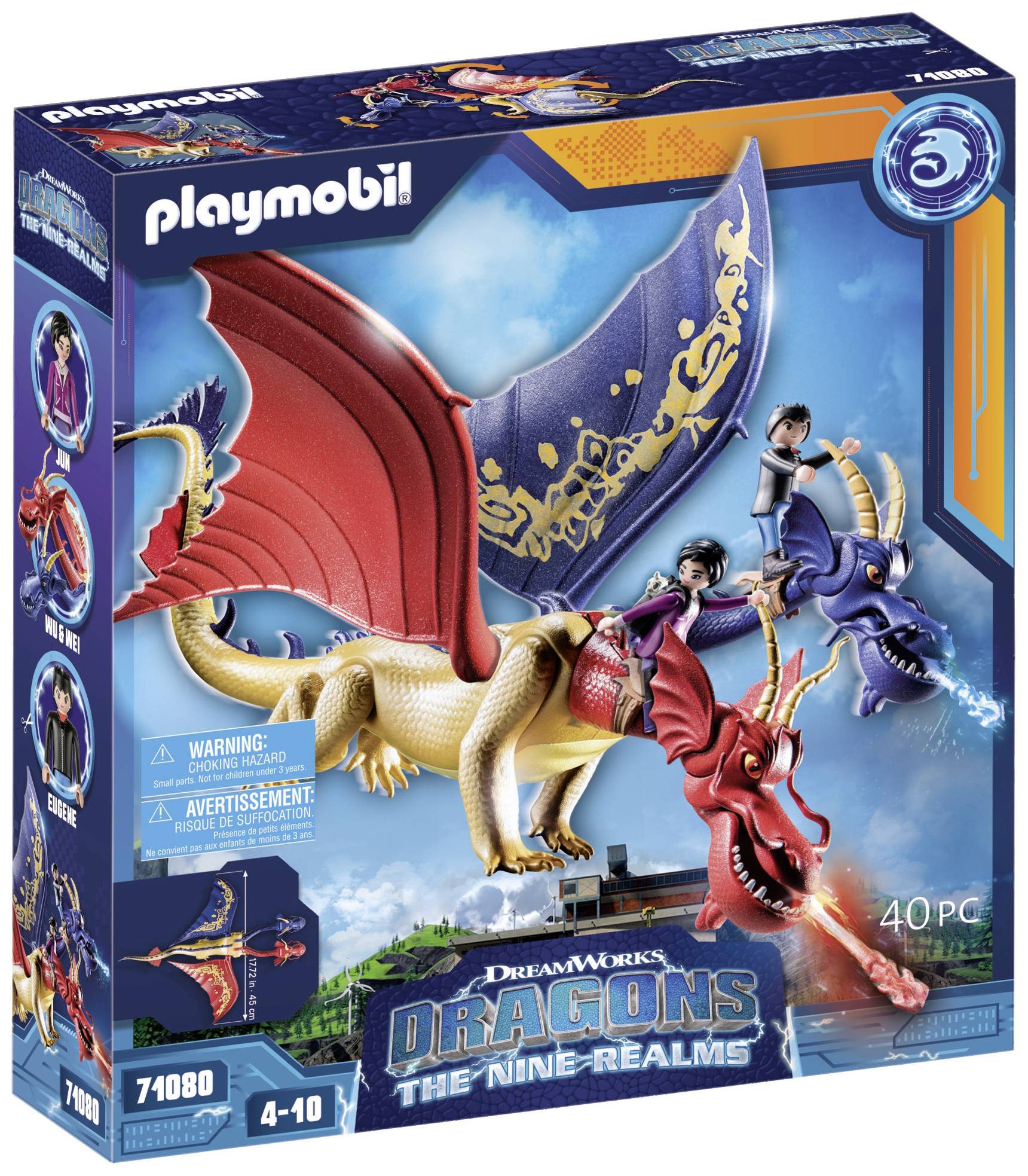 Playmobil® Dragons Dragons: The Nine Realms - Wu & Wei mit Jun 71080
