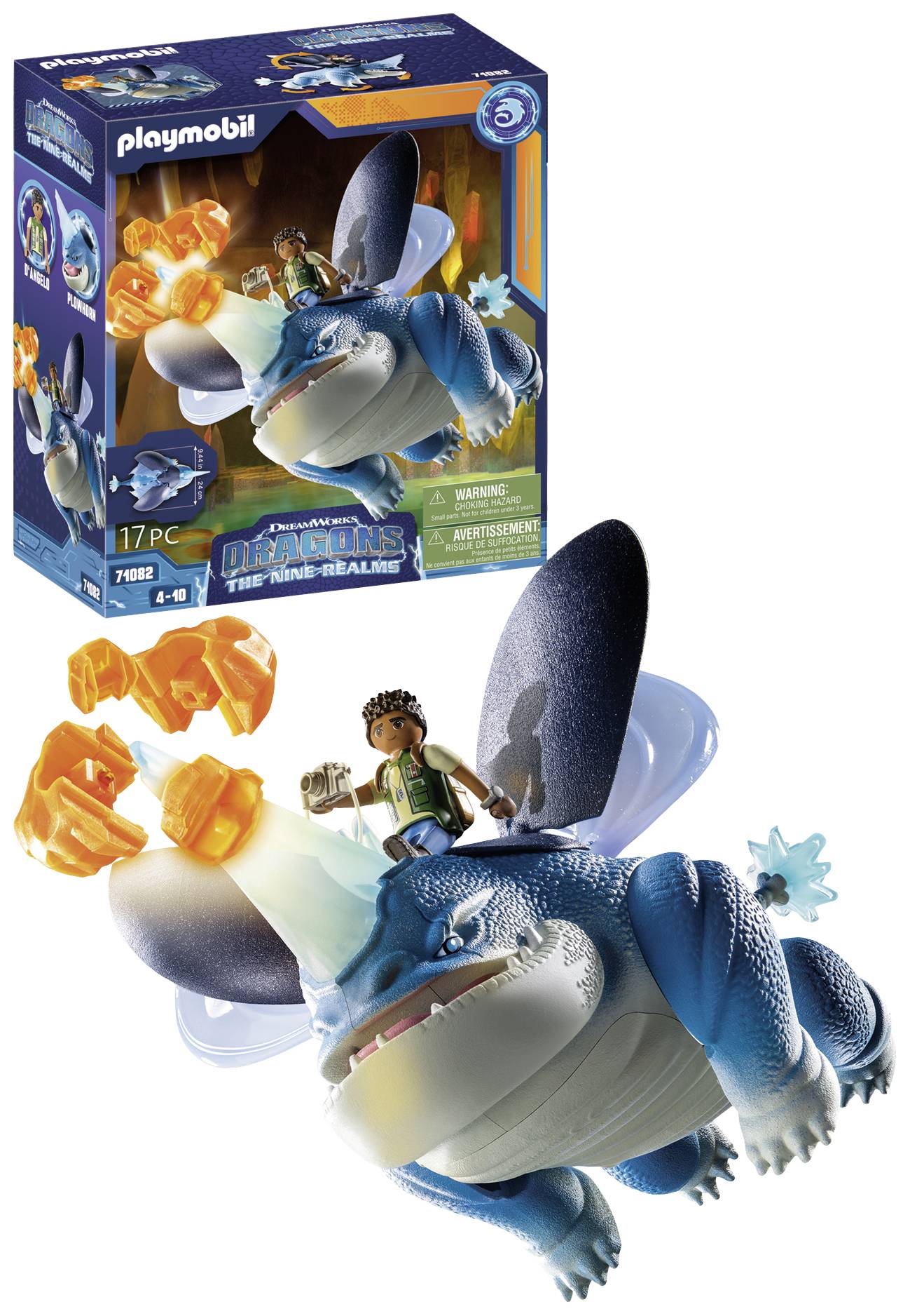 Playmobil® Dragons Dragons: The Nine Realms - Plowhorn & D'Angelo 71082