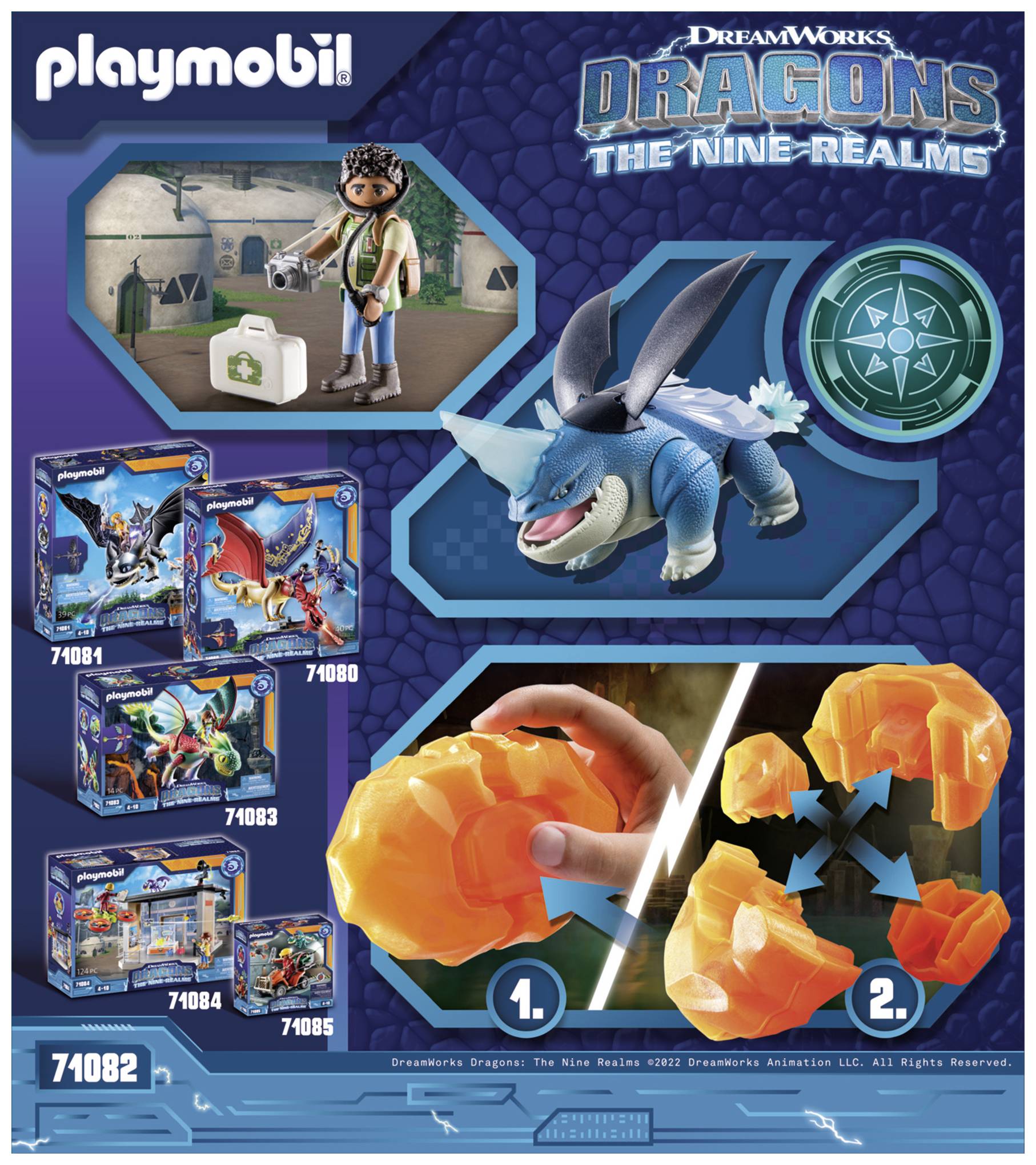 Playmobil® Dragons Dragons: The Nine Realms - Plowhorn & D'Angelo 71082