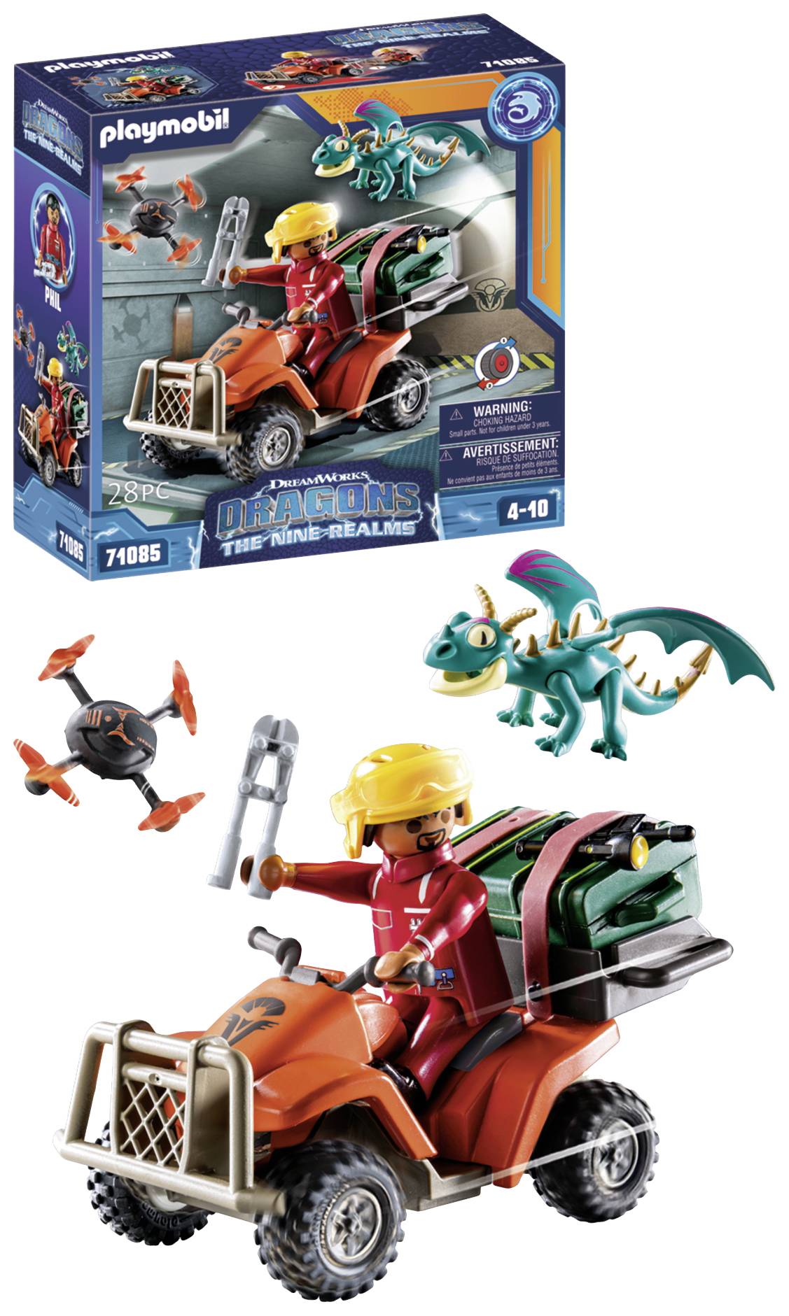 Dragons The Nine Realms - Icaris Quad, Aktion/Abenteuer, 3 Jahr(e), Mehrfarbig