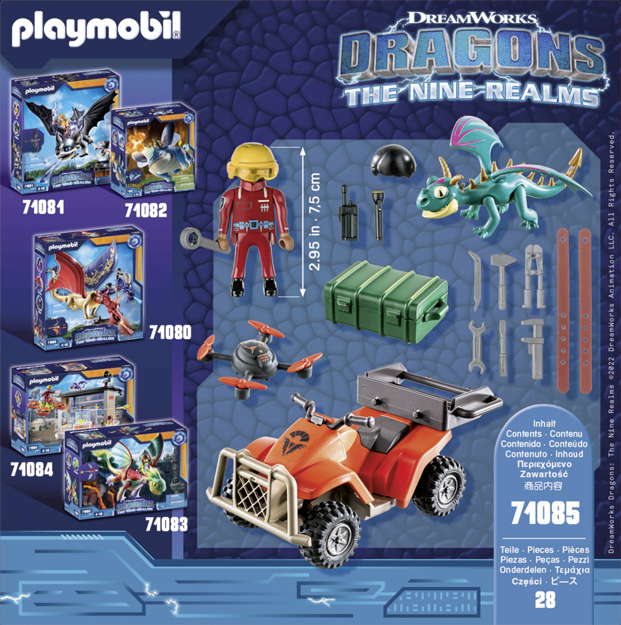 Dragons The Nine Realms - Icaris Quad, Aktion/Abenteuer, 3 Jahr(e), Mehrfarbig