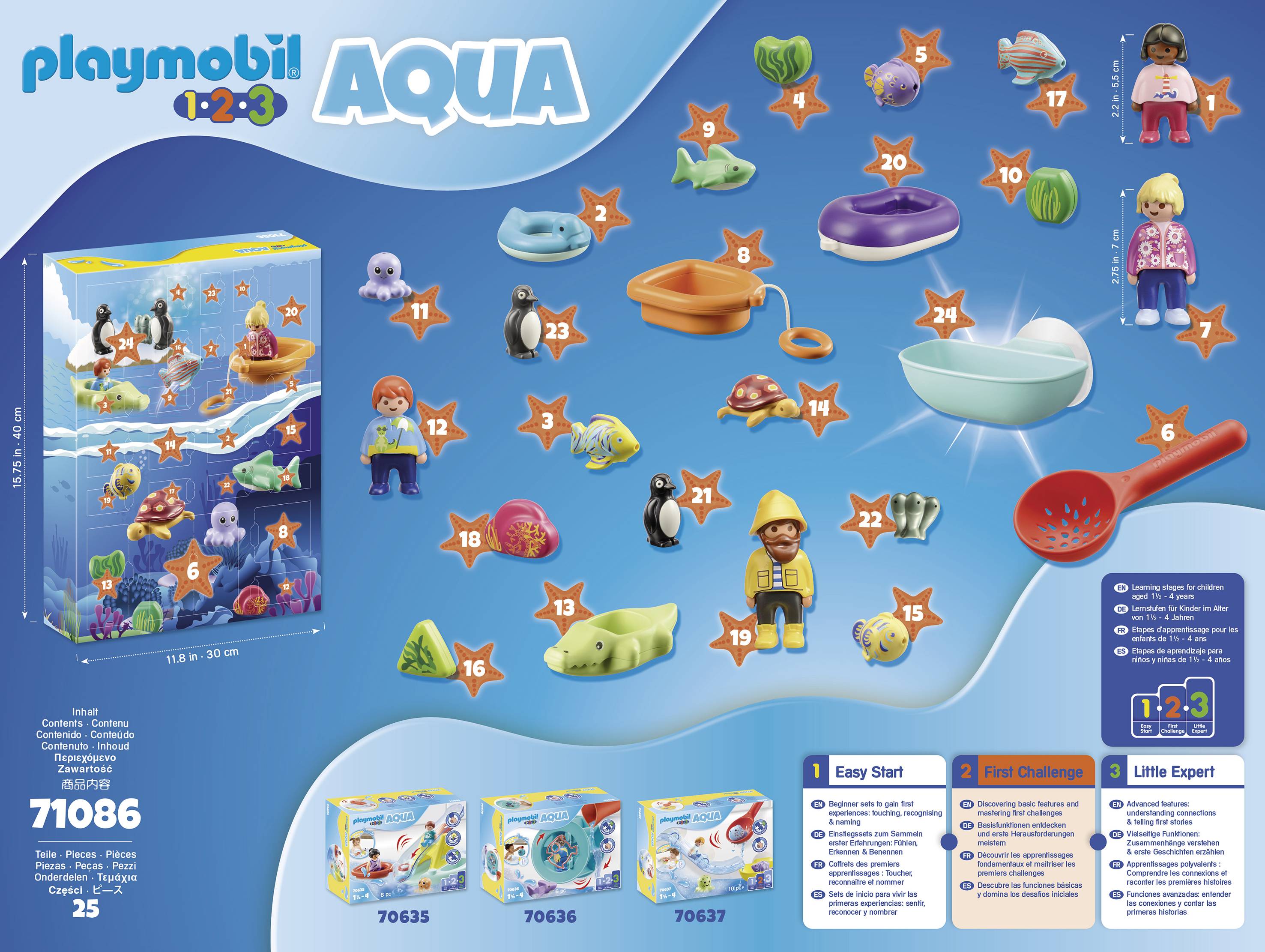 Playmobil® 123 AQUA Adventskalender Badespaß 71086