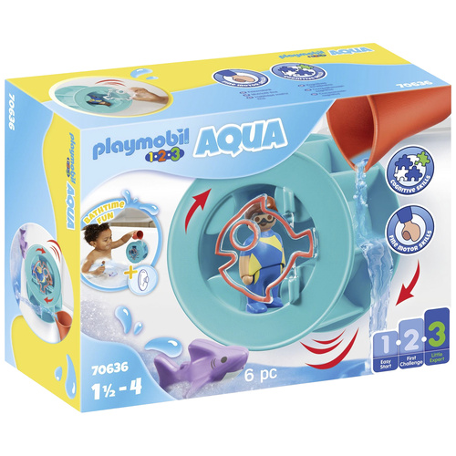 Playmobil® 123 AQUA Wasserwirbelrad mit Babyhai 70636