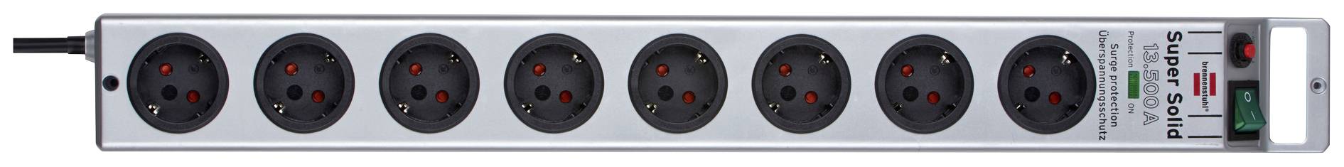 Brennenstuhl 1153340318 Überspannungsschutz-Steckdosenleiste Silber Schutzkontakt 1St.