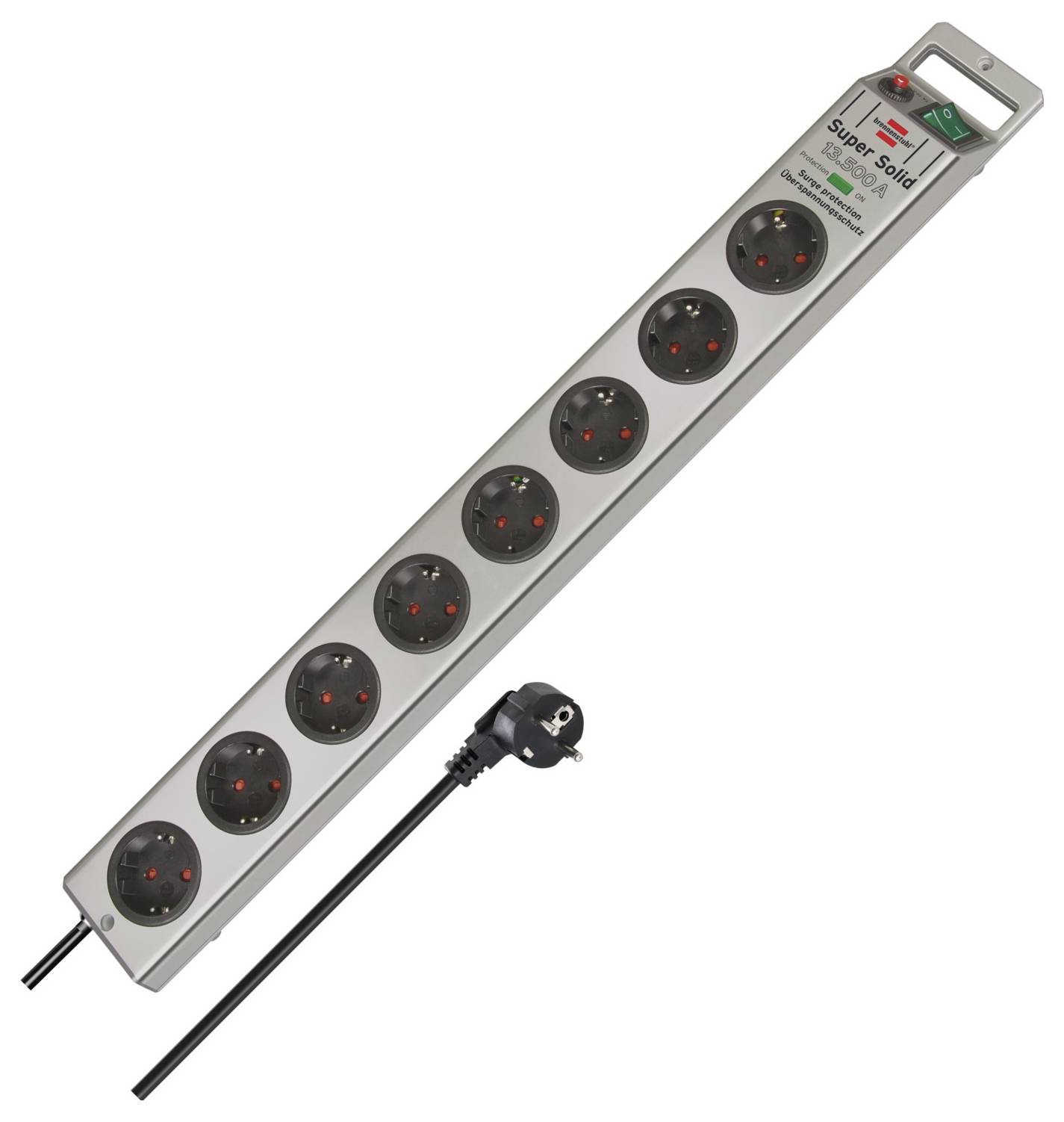 Brennenstuhl 1153340318 Überspannungsschutz-Steckdosenleiste Silber Schutzkontakt 1St.