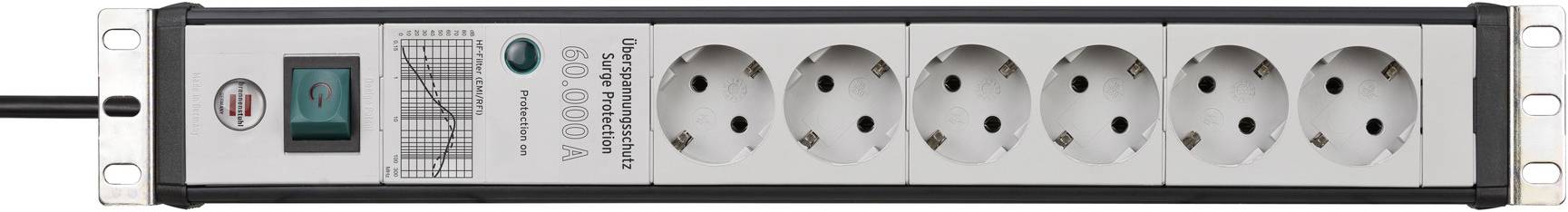 Brennenstuhl 1156057696 Überspannungsschutz-Steckdosenleiste Aluminium (eloxiert) Schutzkontakt 1St.