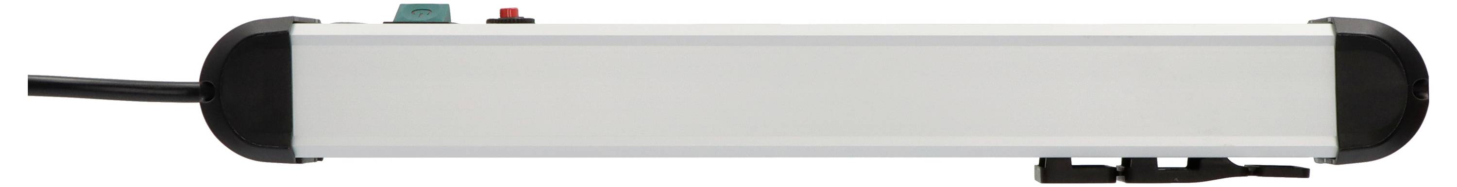 Brennenstuhl 1391010400 Überspannungsschutz-Steckdosenleiste Aluminium (eloxiert), Schwarz Schutzkontakt 1 St.