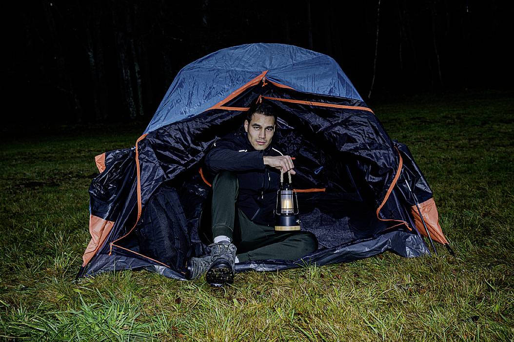 Brennenstuhl 1171800 1171800 LED Camping-Leuchte 350 lm akkubetrieben 570 g Schwarz, Bambus