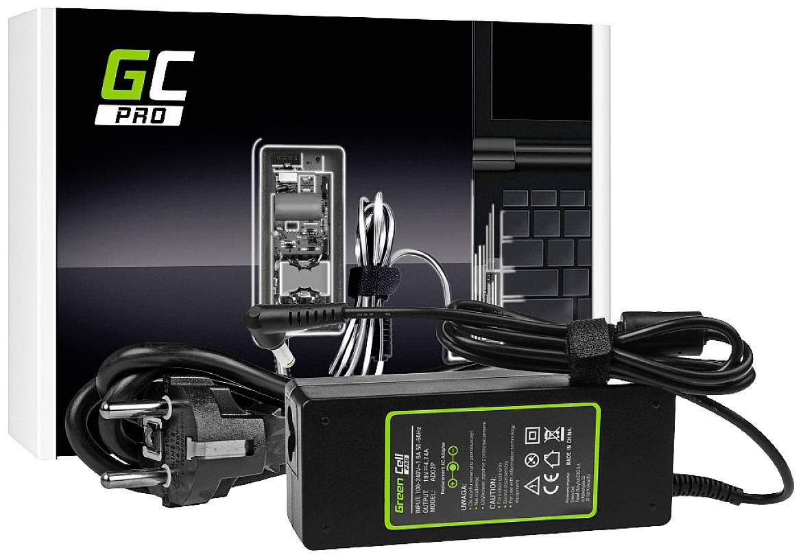 Green Cell AD02P Notebook-Netzteil 90 W 19 V 4.74 A Passend für Marke: Acer