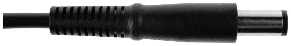 Schwarzer DIN-Stecker mit rundem Gehäuse und metallischer Verbindungsseite, zum Anschluss von Audiogeräten oder Elektronik.