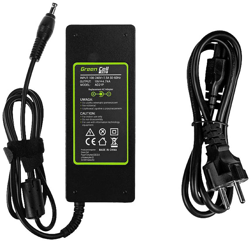 Green Cell AD21P Notebook-Netzteil 90 W 19 V 4.74 A Passend für Marke: Samsung