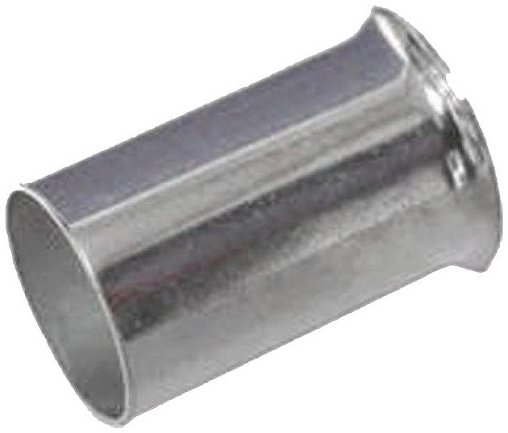 Ein silbernes Metallrohr, leicht geneigt dargestellt.