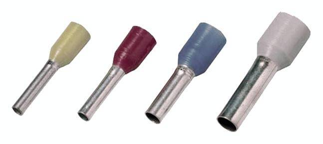 Intercable 181534 Aderendhülse 2.5mm² Teilisoliert Grau