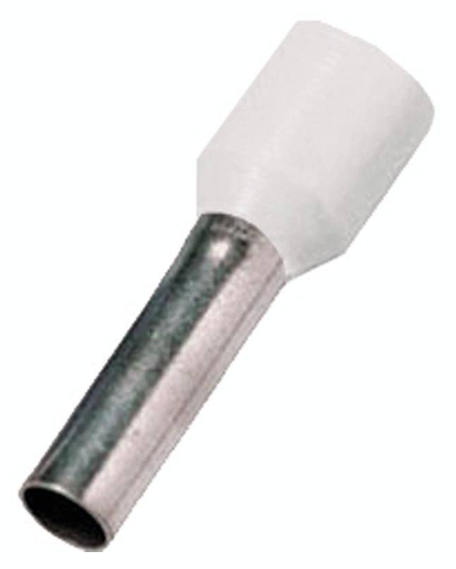 Metallhülse mit weißem Isolierkragen.