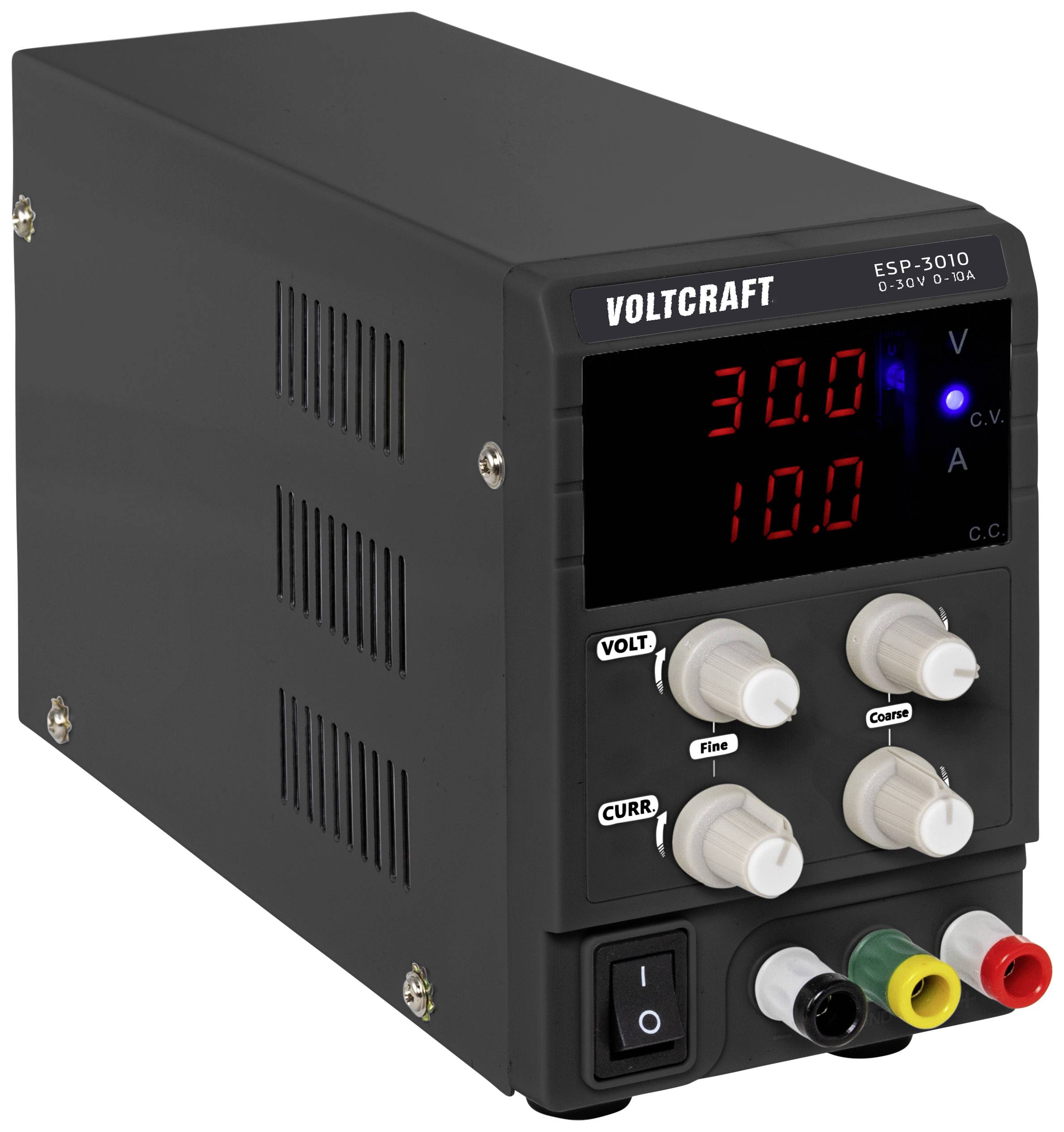 VOLTCRAFT ESP-3010 Labornetzgerät, einstellbar 0 - 30 V/DC 0 - 10A 300W Steckanschluss 4mm schmale Bauform Anzahl Ausgänge 1 x