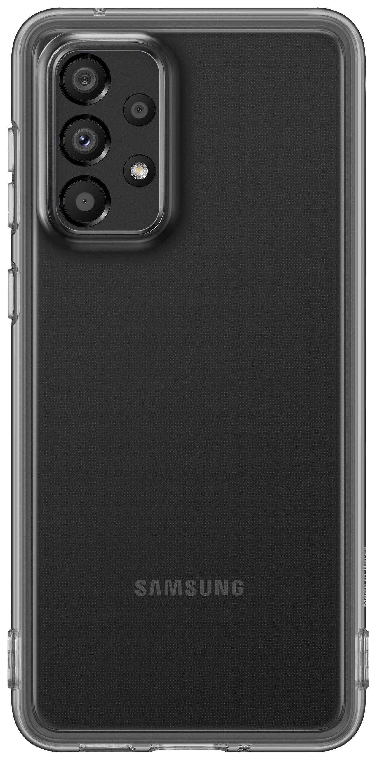 Samsung Soft Clear Cover Backcover Samsung Galaxy A33 5G Dunkelgrau Stoßfest EF-QA336TBEGWW