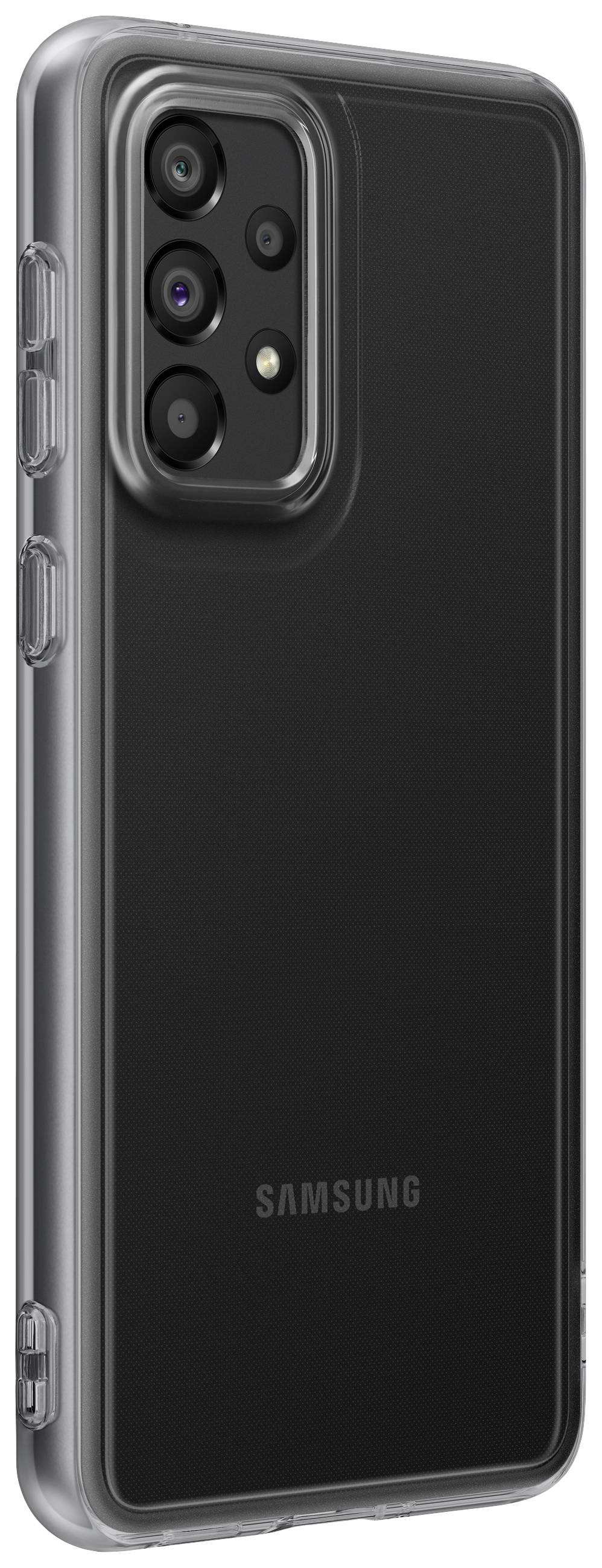 Samsung Soft Clear Cover Backcover Samsung Galaxy A33 5G Dunkelgrau Stoßfest EF-QA336TBEGWW