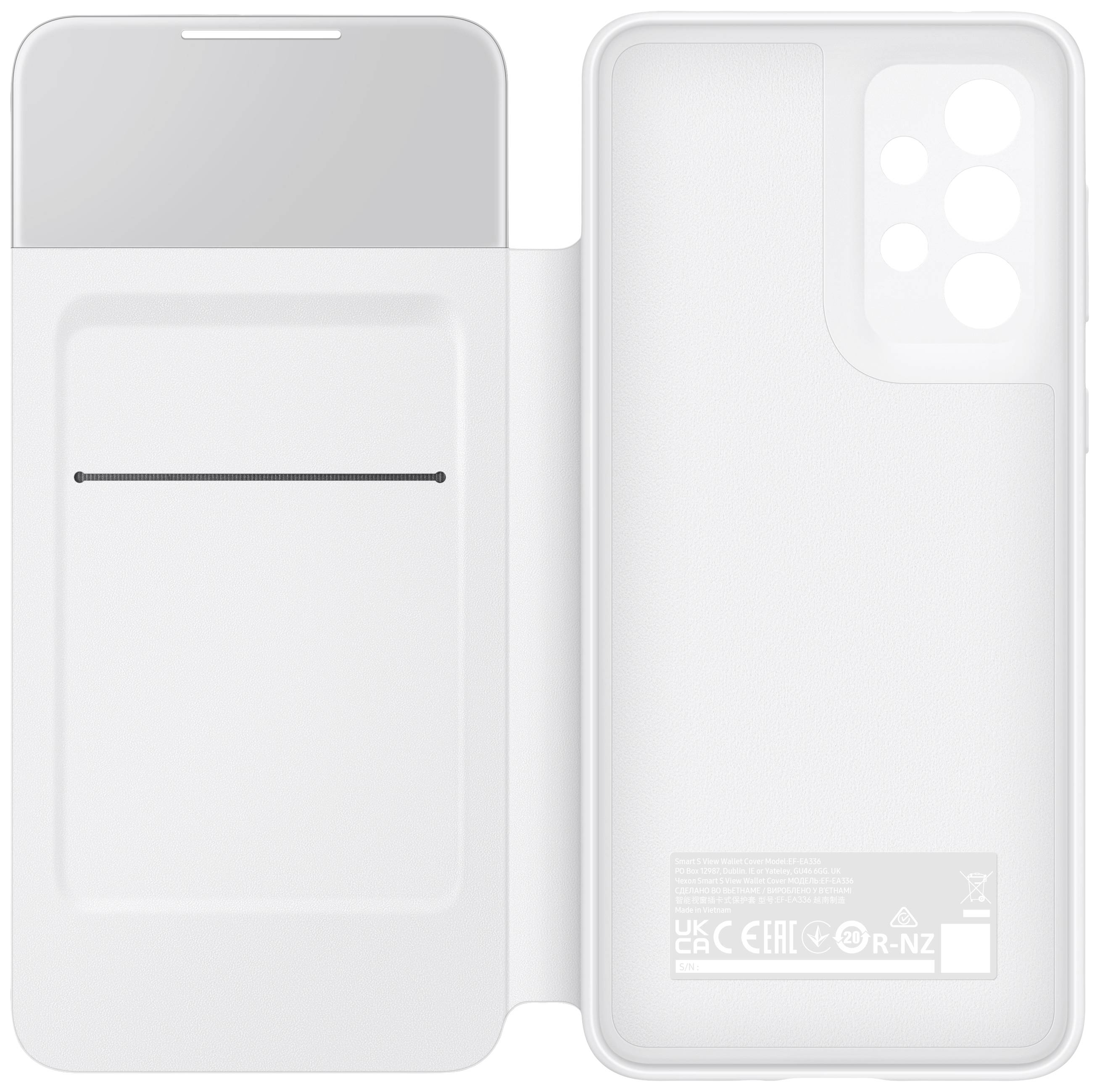 Samsung Smart S View Wallet Case Samsung Galaxy A33 5G Weiß Stoßfest EF-EA336PWEGEW