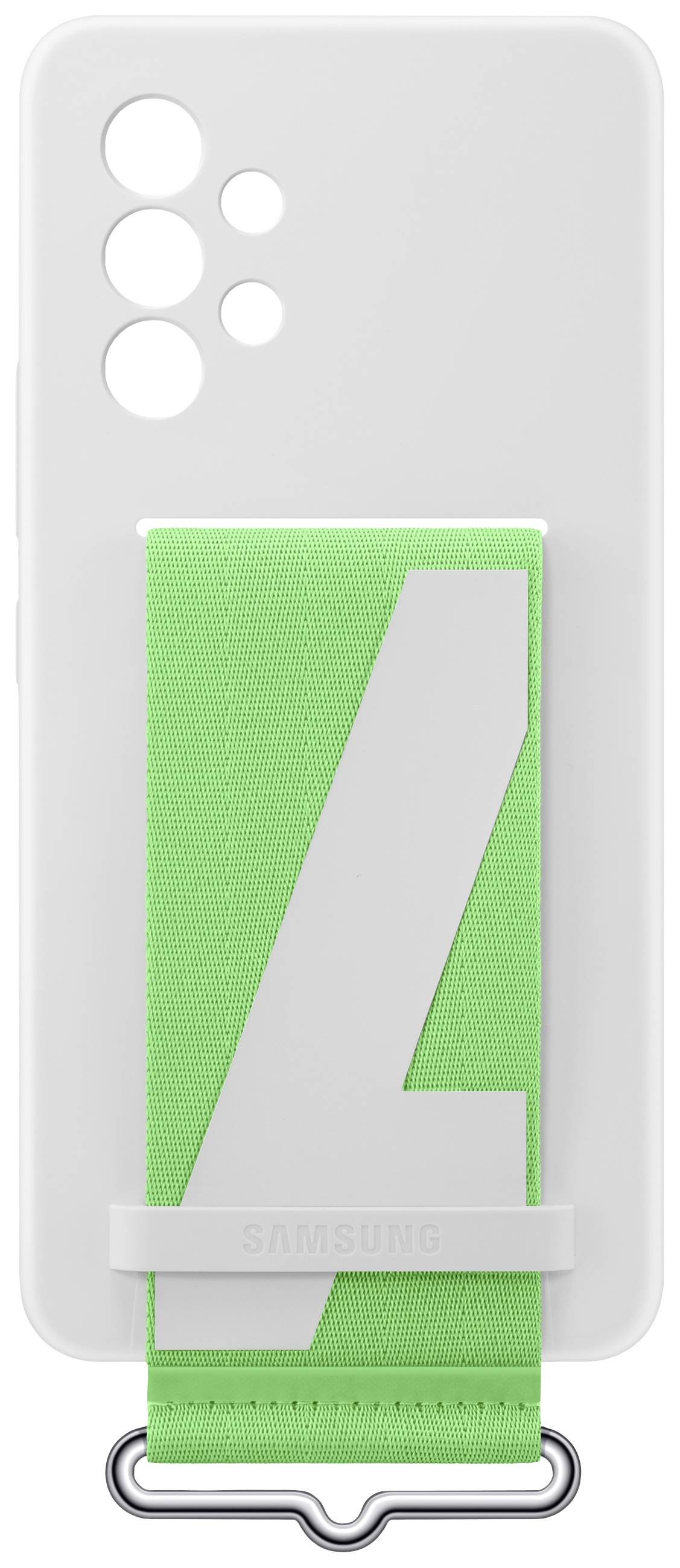 Samsung Silicone Cover with Strap Backcover Samsung Galaxy A53 5G Weiß Stoßfest EF-GA536TWEGWW