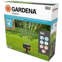 GARDENA Sprinklersystem Komplett-Set Pipeline Viereckregner 08274-34 GARDENA Sprinklersystem Komplett-Set Pipeline Viereckregner 08274-34