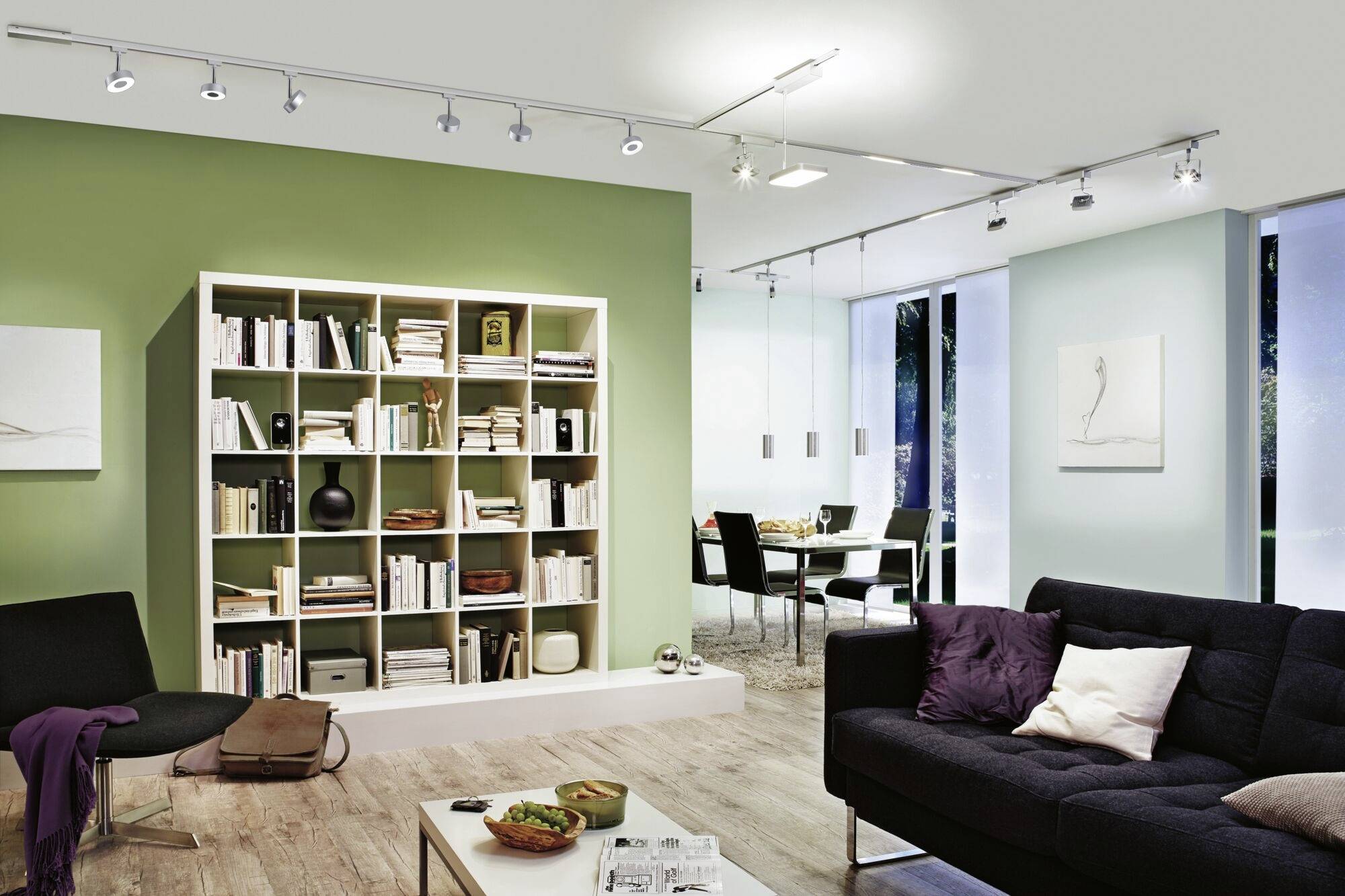 Paulmann Spot Circle Hochvolt-Schienensystem-Leuchte URail 5W LED Chrom (matt)