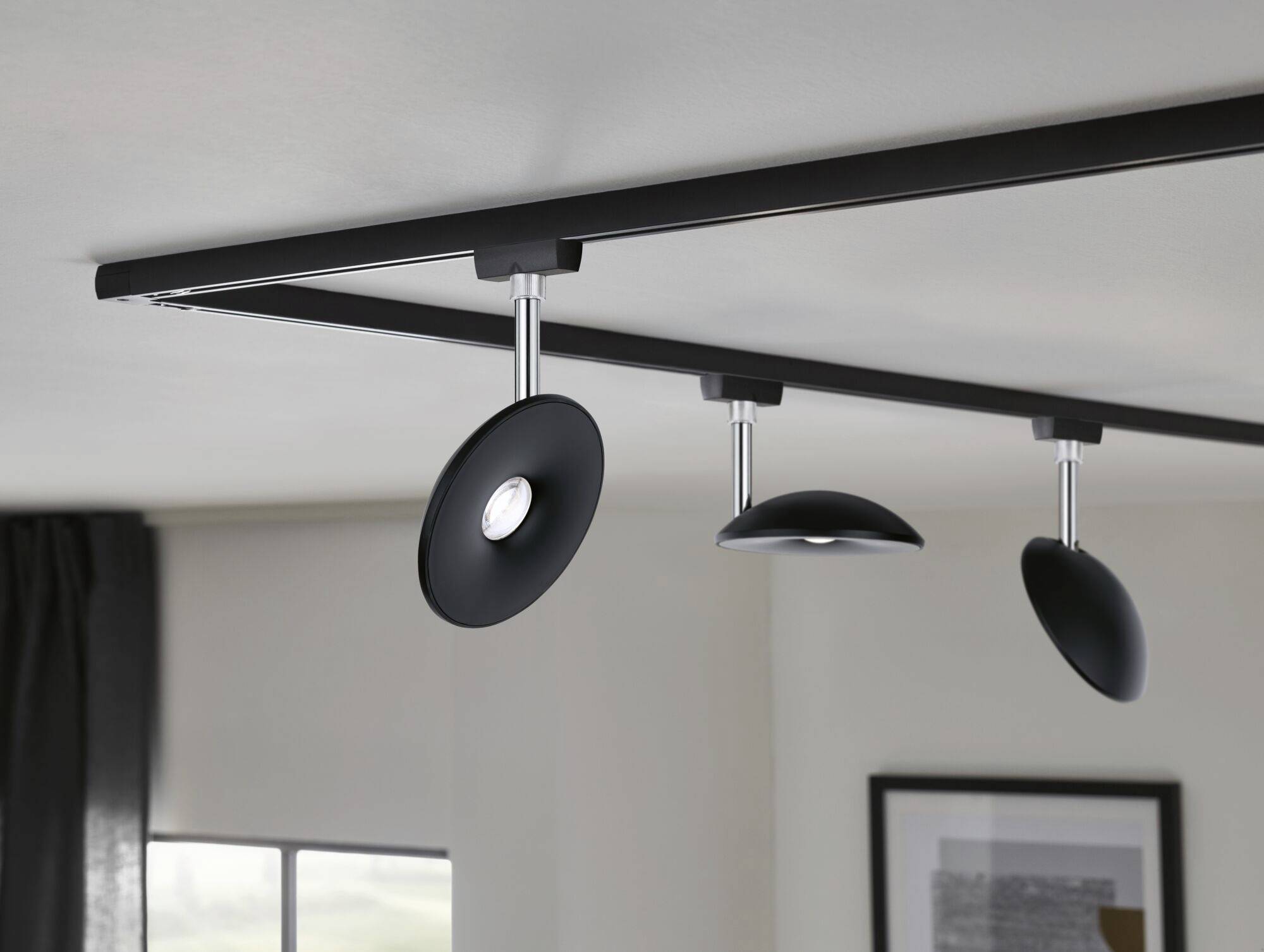 Paulmann Spot Sphere Hochvolt-Schienensystem-Leuchte URail LED Schwarz (matt)