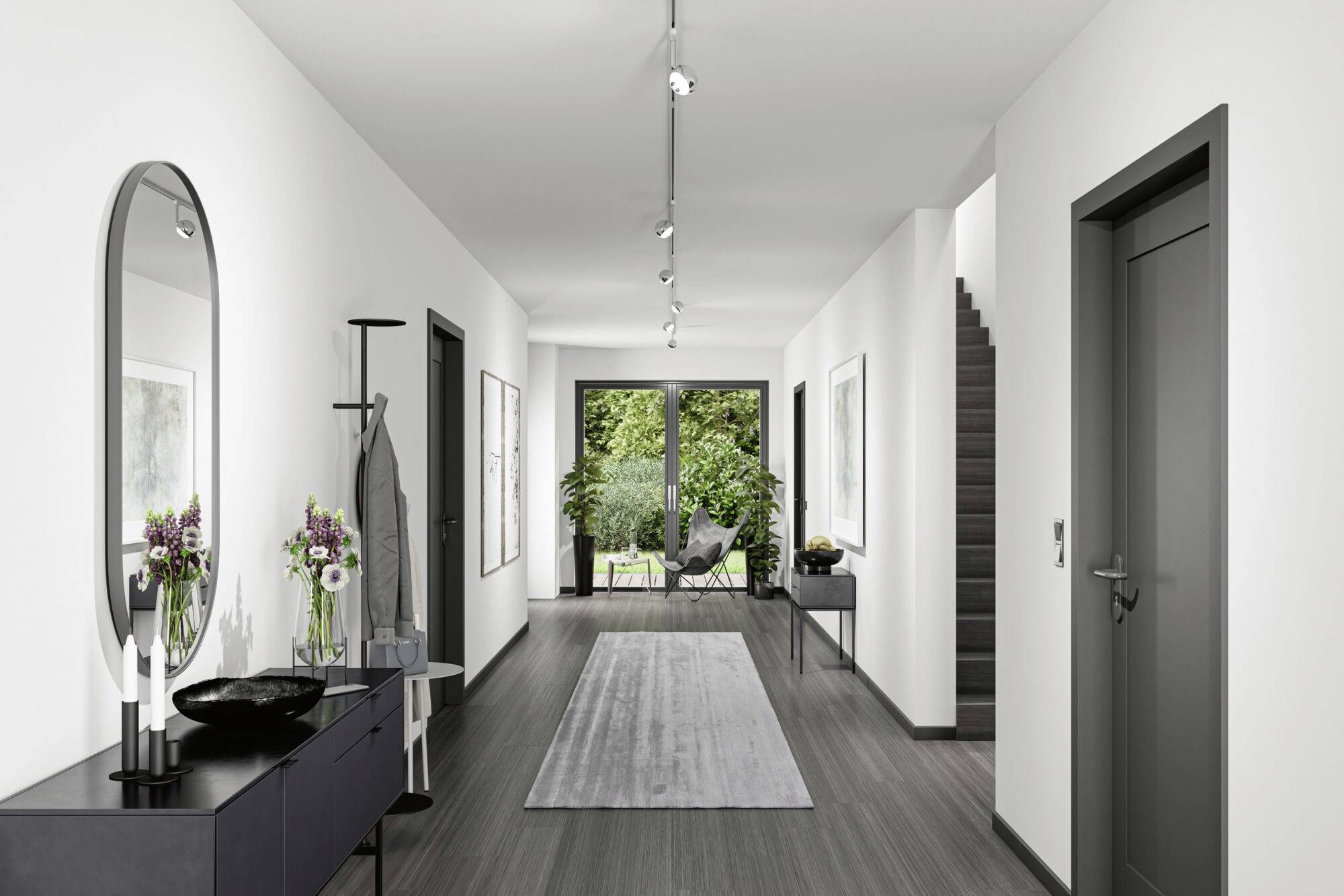 Paulmann Spot Capsule Hochvolt-Schienensystem-Leuchte URail 6W LED Chrom (matt), Chrom