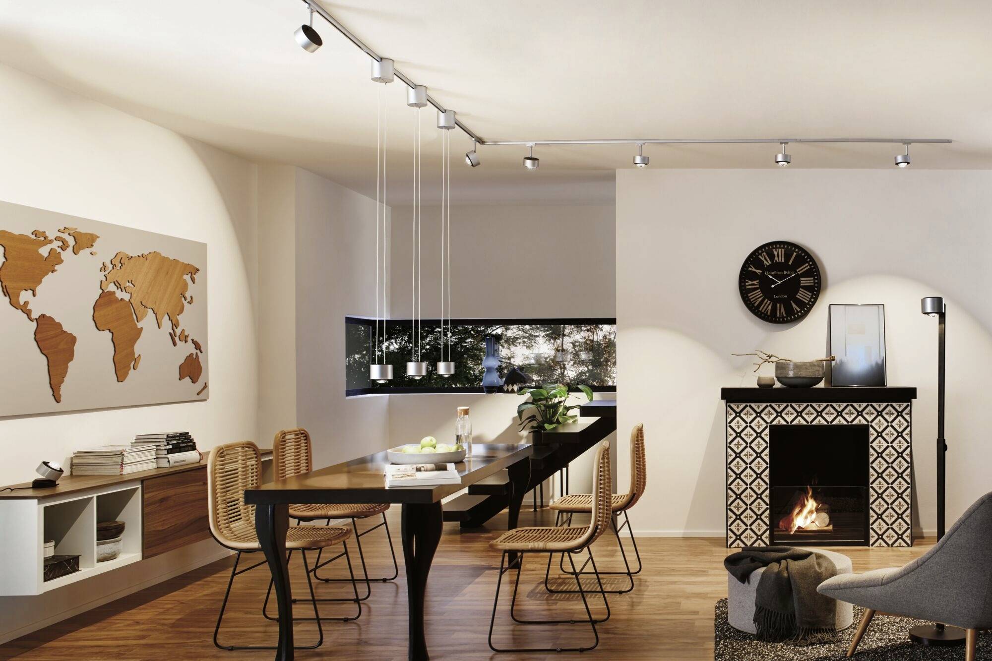 Paulmann Spot Aldan Hochvolt-Schienensystem-Leuchte URail 8W LED Chrom (matt)