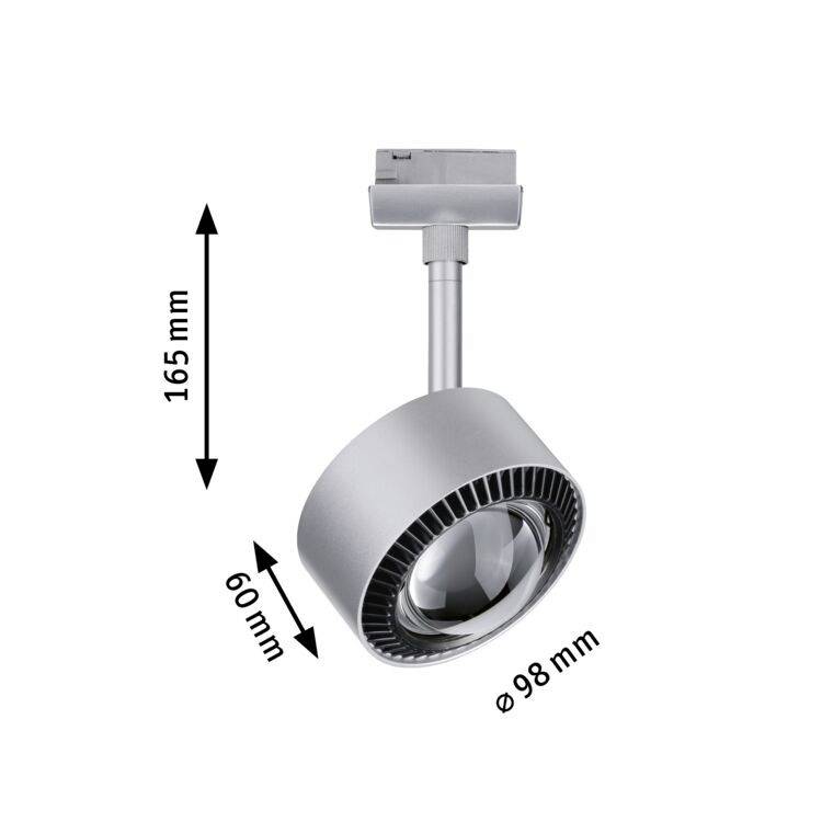 Paulmann Spot Aldan Hochvolt-Schienensystem-Leuchte URail 8W LED Chrom (matt)