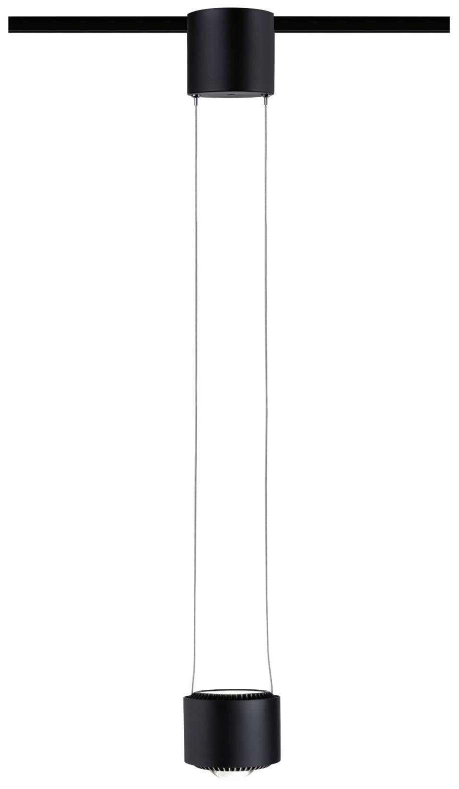 Paulmann Pendel Aldan Hochvolt-Schienensystem-Leuchte URail LED Schwarz (matt), Schwarz