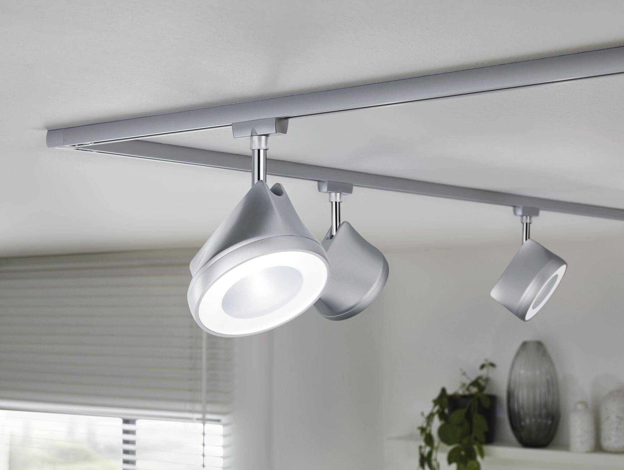 Paulmann Spot Arena Hochvolt-Schienensystem-Leuchte URail LED Chrom (matt), Chrom