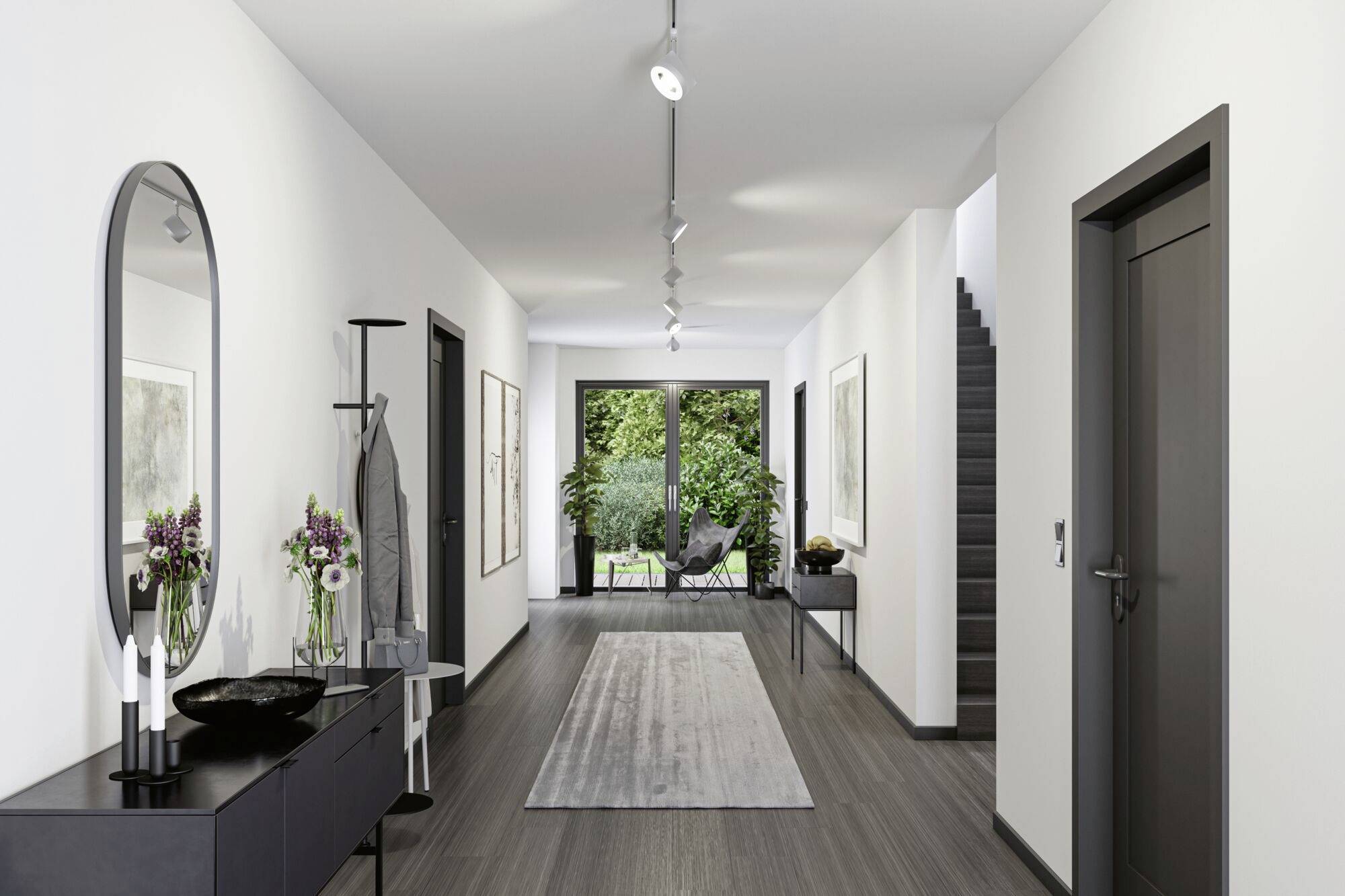 Paulmann Spot Arena Hochvolt-Schienensystem-Leuchte URail LED Chrom (matt), Chrom