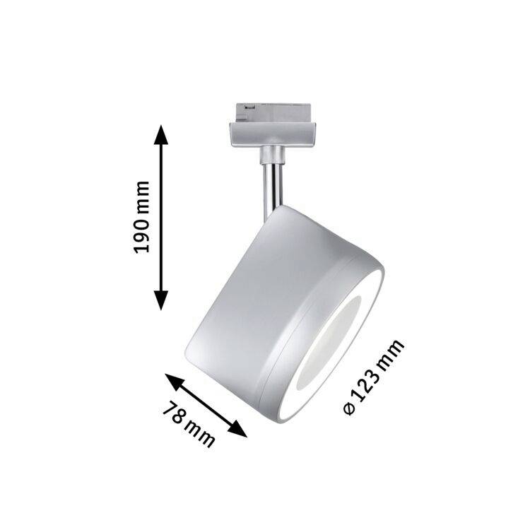 Paulmann Spot Arena Hochvolt-Schienensystem-Leuchte URail LED Chrom (matt), Chrom