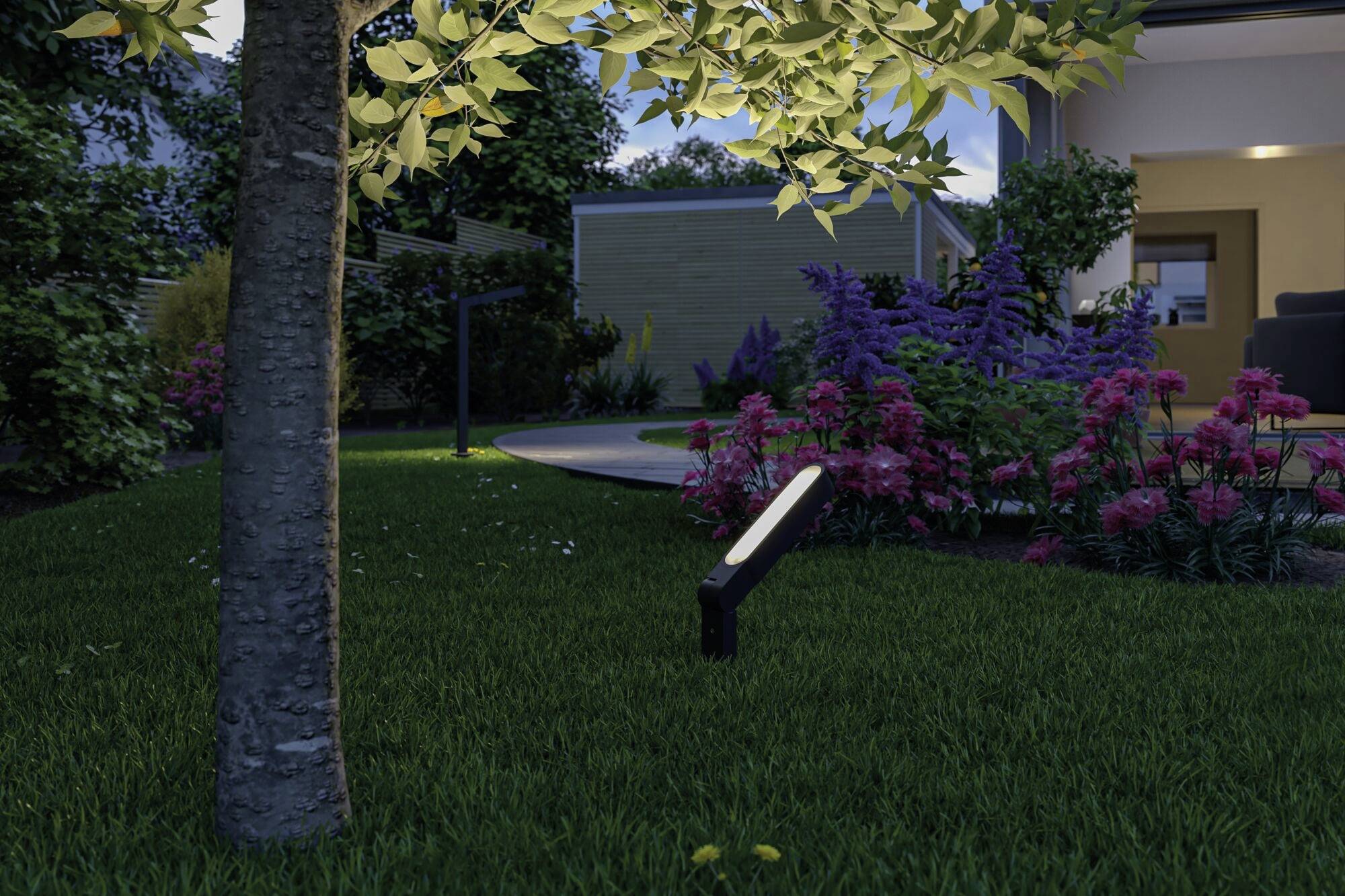Paulmann Spot ITO vertikal 94545 Beleuchtungssystem Plug & Shine LED-Gartenstrahler LED 6W Warmweiß Anthrazit