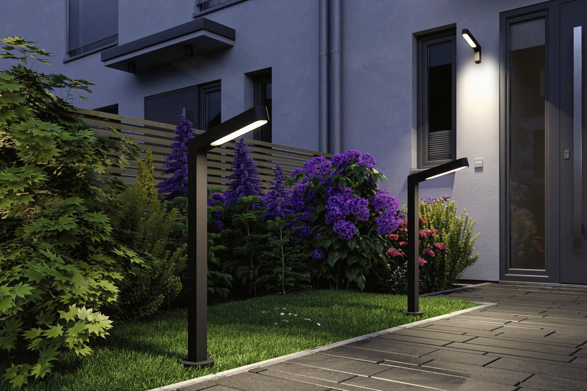 Paulmann Poller ITO vertikal 94547 Beleuchtungssystem Plug & Shine LED-Gartenstrahler LED 6W Warmweiß Anthrazit