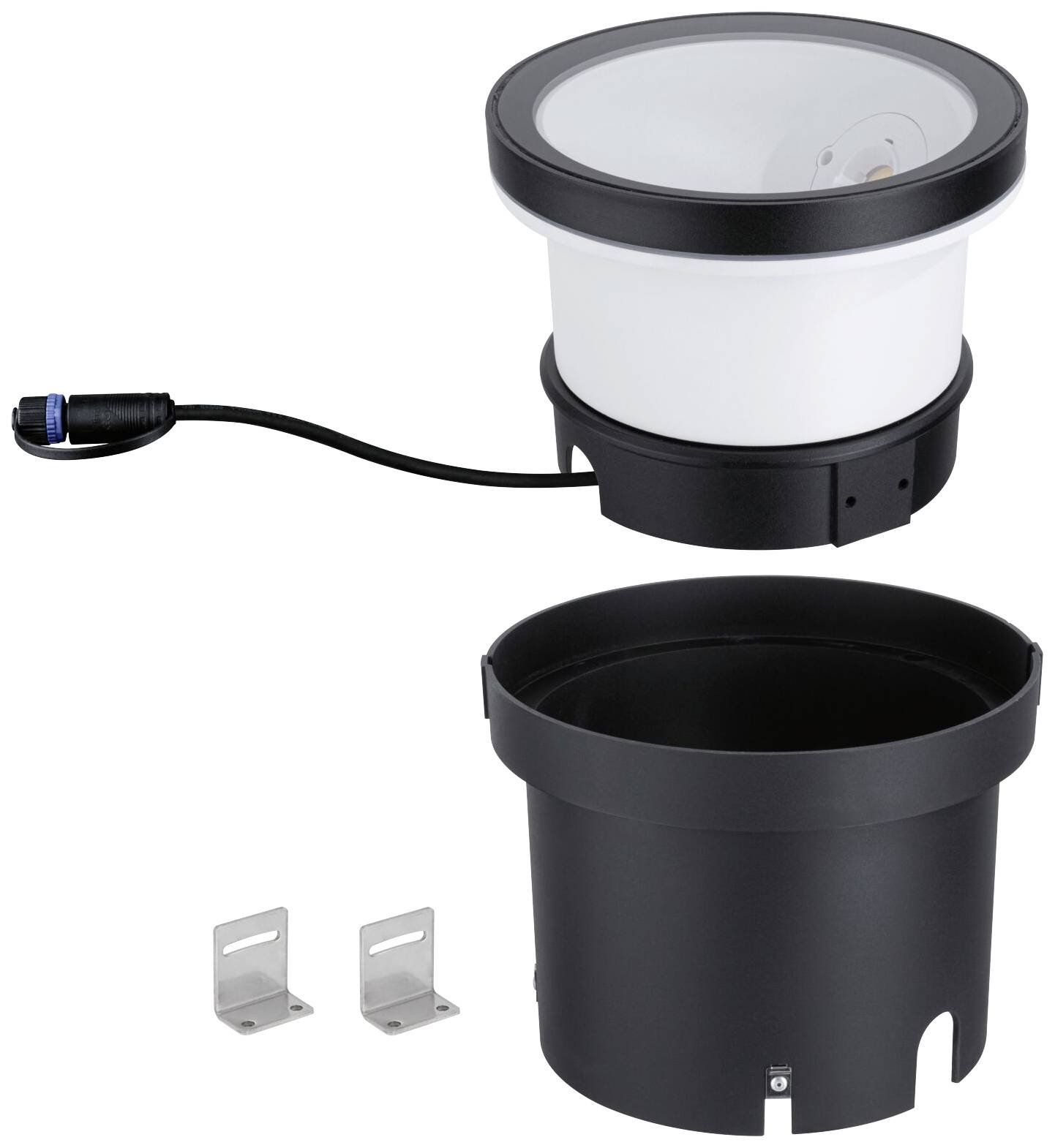 Paulmann EBL Wallwasher 94669 Beleuchtungssystem Plug & Shine LED-Bodenaufbauleuchte LED Warmweiß Anthrazit