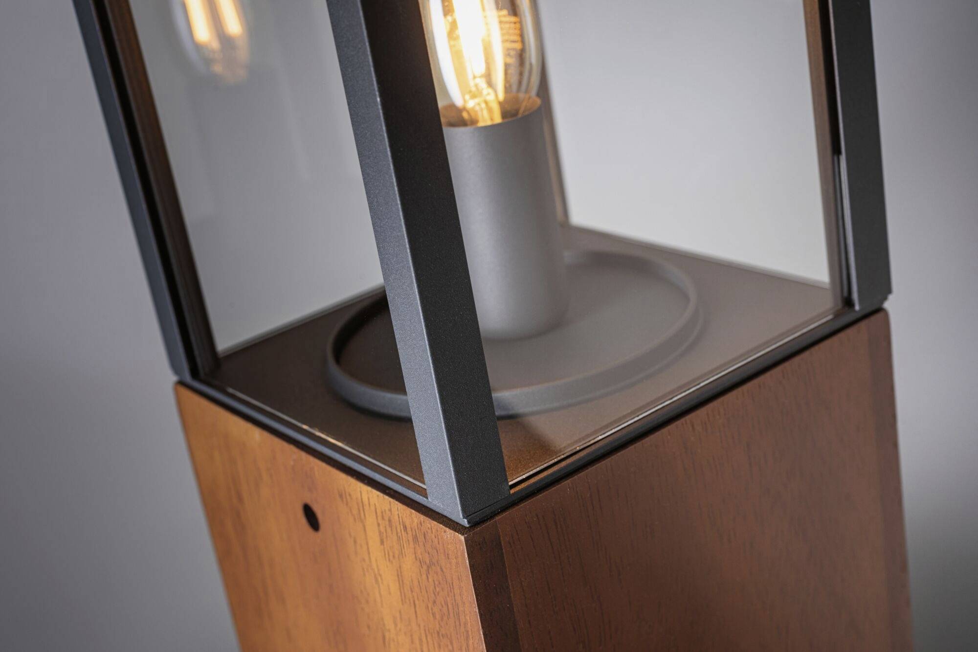 Paulmann Lichtobjekt Venea 94673 Beleuchtungssystem Plug & Shine LED-Gartenstrahler LED 2W Warmweiß Holz