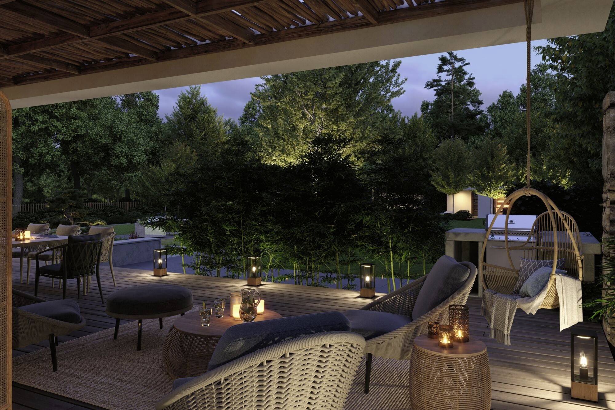 Paulmann Lichtobjekt Timba 94675 Beleuchtungssystem GEV - Licht im Garten LED-Gartenstrahler LED Holz