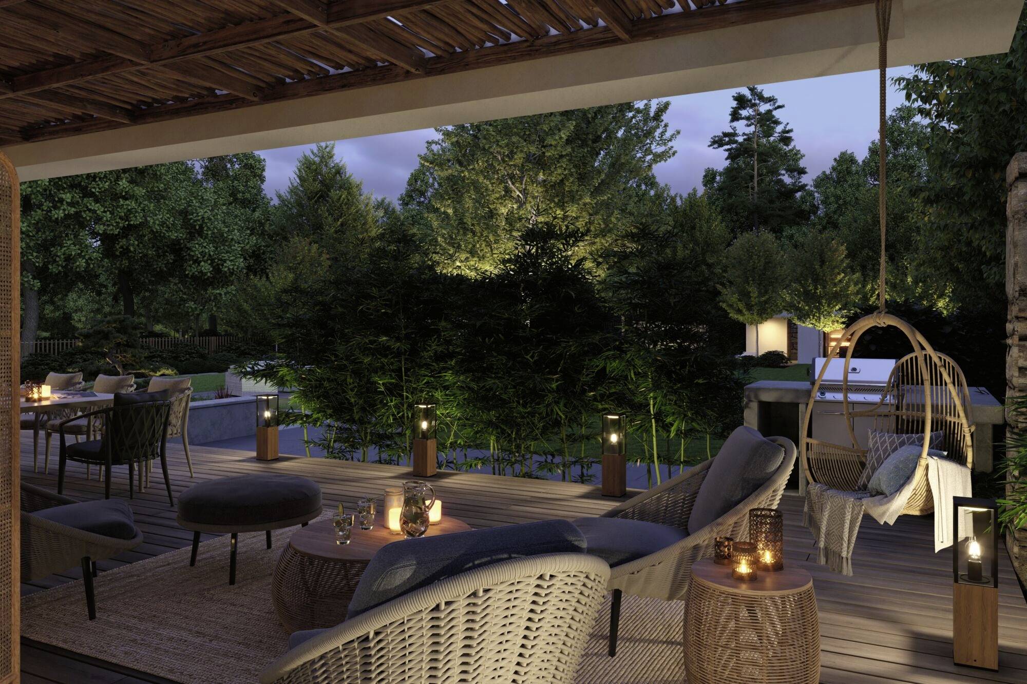 Paulmann Lichtobjekt Timba 94676 Beleuchtungssystem GEV - Licht im Garten LED-Gartenstrahler LED Holz