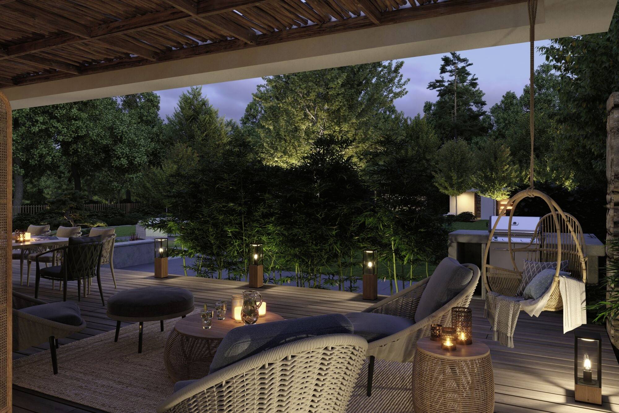 Paulmann Lichtobjekt Timba 94676 Beleuchtungssystem GEV - Licht im Garten LED-Gartenstrahler LED Holz