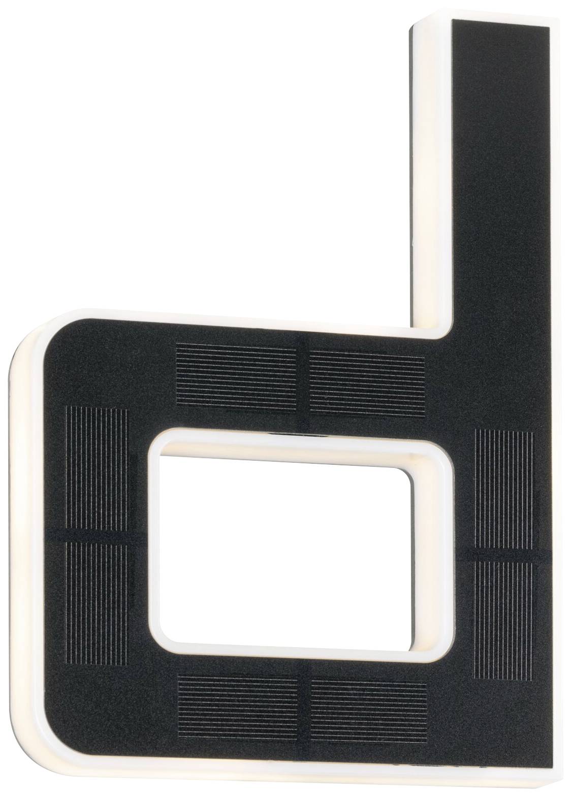 Paulmann 94653 Solar Hausnummer d Solar-Hausnummernleuchte Warmweiß Schwarz