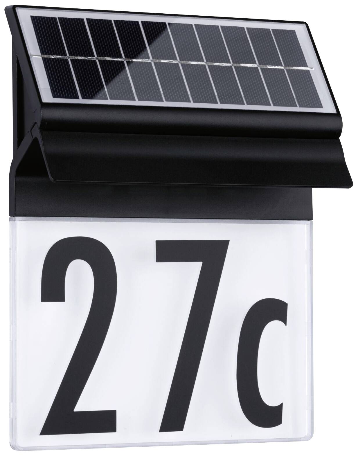 Paulmann 94694 Solar Housenumber Solar-Hausnummernleuchte Warmweiß Schwarz