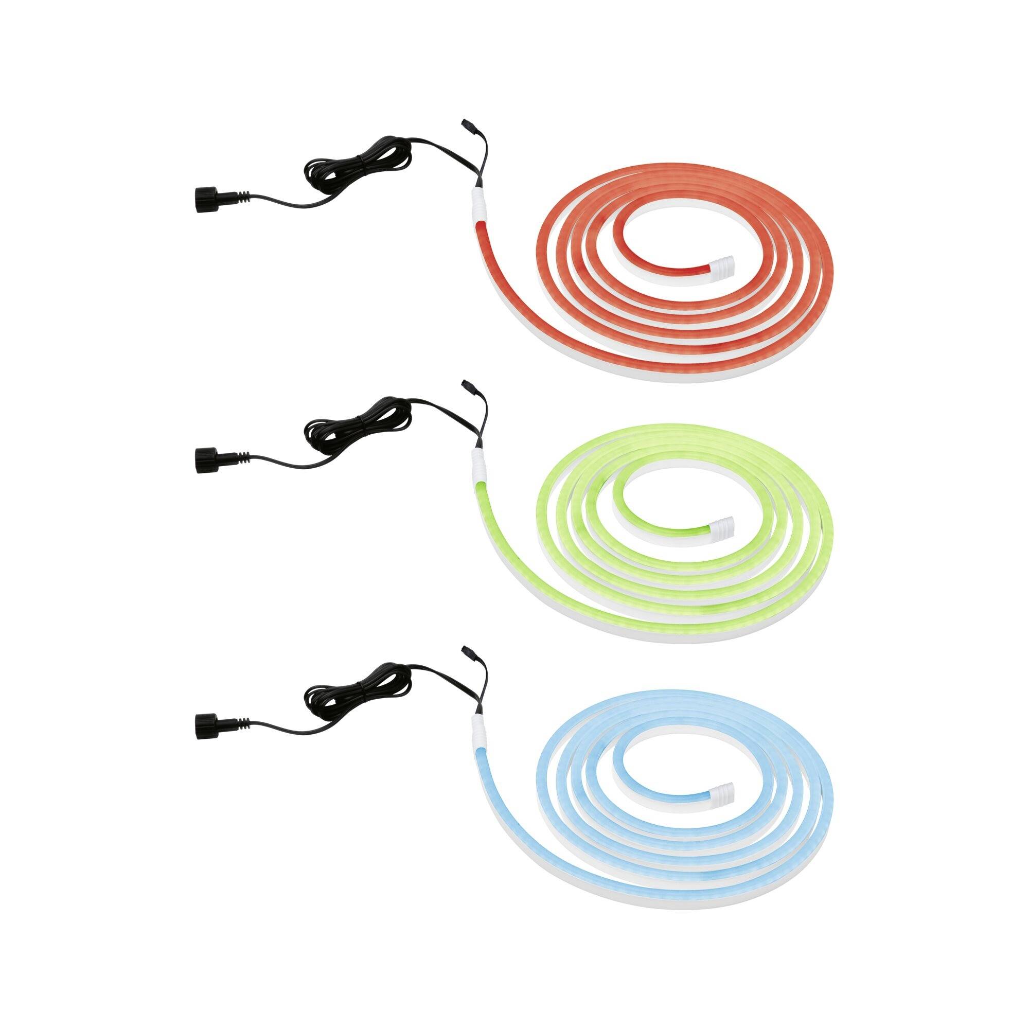 Paulmann Outdoor Stripe Set 3m 78889 LED-Streifen-Komplettset mit Stecker 24V 3m RGB 1 Set