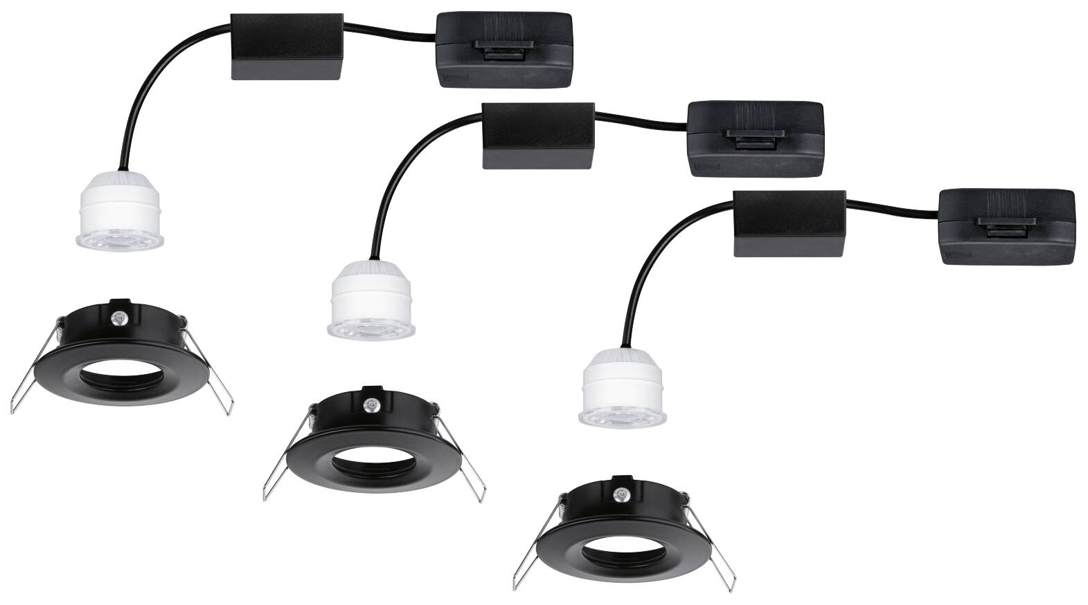 Paulmann 93084 Nova mini LED-Einbauleuchte LED 12W Schwarz