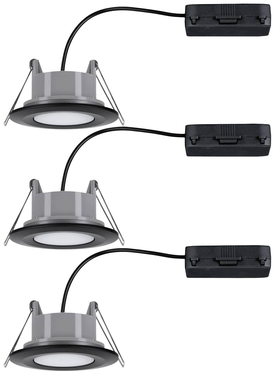 Paulmann 93096 Calla WhiteSwitch LED-Einbauleuchte LED 15W Schwarz (matt)